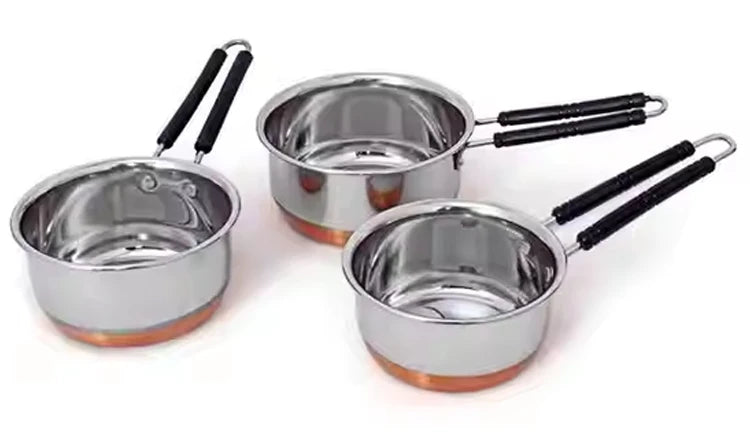 Competitively Priced Factory Stainless Steel Cookware Set Kitchen Cooking Pans Including Sauce Pans Made of Metal