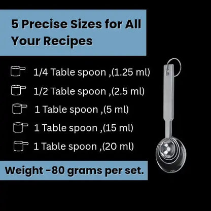 Hot Sale Stainless Steel Measuring Cups and Spoons Set Of 8 Combo for Kitchen Baking Cake Measure Dry or Liquid Ingredients