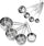 Hot Sale Stainless Steel Measuring Cups and Spoons Set Of 8 Combo for Kitchen Baking Cake Measure Dry or Liquid Ingredients