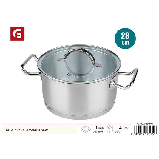 Stainless steel pot with master lid, 23 cm - Kitchen utensils