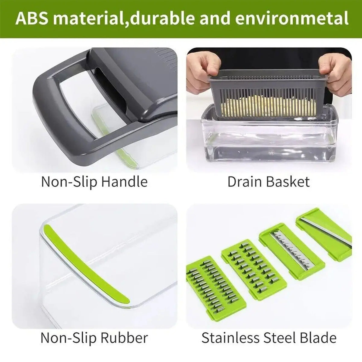 D01007HXKCJ 780 G Non Slip Portable Manual Kitchen Utensils-Safe and Versatile Vegetable and Fruit Gadget for Home Use